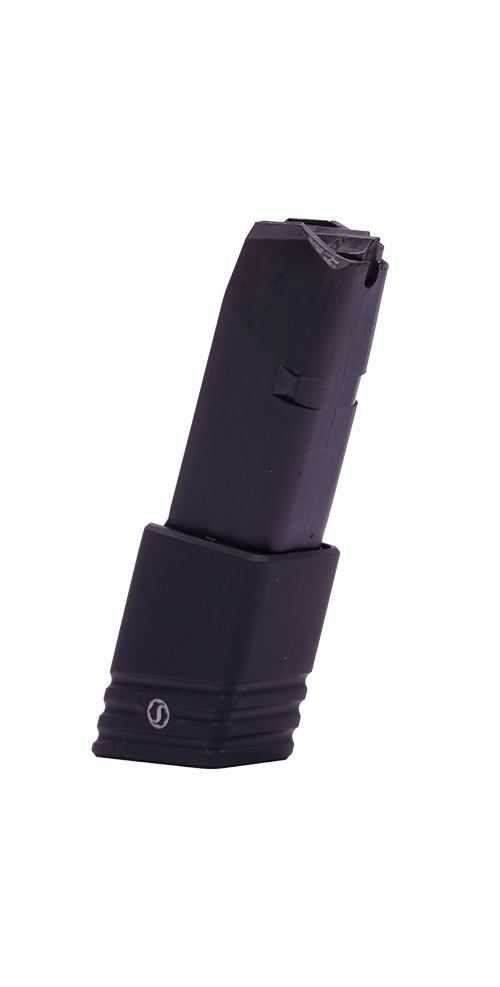 SCHMEISSER Pro Nine Glock Extension parantaa ampumakokemusta tarjoamalla paremman otteen ja lisää laukaisukapasiteettia, mikä tekee siitä erinomaisen valinnan.